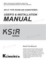 Klimaire KSIA024-H216-S Users and Installation Manual