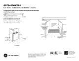GE GDT545PGJBB dimensions and installation information