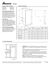 Amana AZF33X16DW Dimension Guide (69.79 KB)