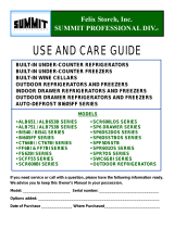 AccuCold SCR600BLBIHVADA User guide