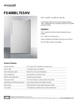 AccuCold FS408BL7SSHV Brochure FS408BL7SSHV