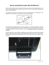 Summit FRBW51 Anti tip bracket instructions for warming and cooling combinations