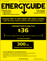 U-Line U3024DWRINT00A Energy Guide US