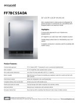 AccuCold FF7BCSSADA Brochure FF7BCSSADA
