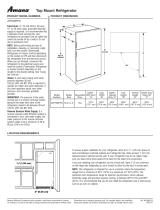 Amana ART308FFDW ART308FFDW Dimension Guide EN