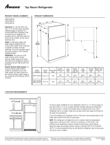 Amana ART106TFDW Dimension Guide (67.06 KB)