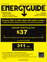Frigidaire FFET1222QW Energy Guide (English)