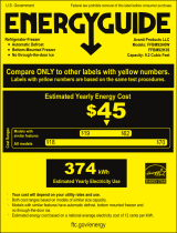 Avanti FFBM92H0W Energy Guide Label