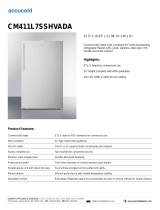 AccuCold CM411L7SSHVADA Brochure CM411L7SSHVADA