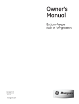 GE Bottom-Freezer Built-In Refrigerator User manual