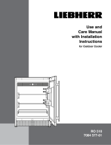 Liebherr RO510 Use and Care Manual with Installation Instructions