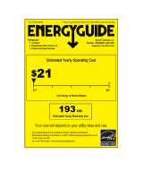 Avanti AR2416B Energy Guide Label: Model AR2416B - 2.2 Cu. Ft. All Refrigerator