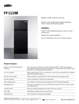 Summit MRF1119B Brochure FF1119B Refrigerator