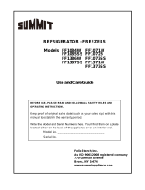 Summit FF1072B User manual