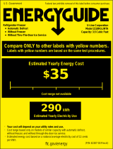 U-Line U2218RGLINT01A 2218R GLINT US energy guide