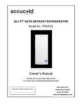 AccuCold FFAR10 User manual