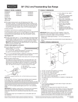 Maytag MGR8650FZ MGR8650FZ Dimension Guide EN
