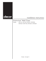 Dacor DTO127W Installation guide