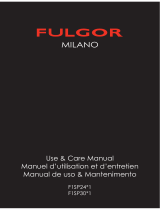 Fulgor Milano F1SP241 Serie Use & Care