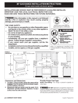 Kenmore FFGF3011LW Installation guide