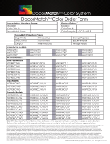 Dacor HDPR48CLP DacorMatch Color Order Form