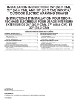 Jenn-Air  JWD3027ES  Installation guide