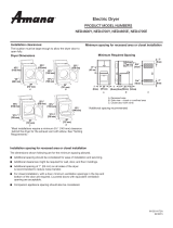 Amana NED4705EW Specification Guide