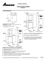 Amana NTC3500FW NTC3500FW Dimension Guide EN