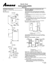 Amana NEC3120FW NEC3120FW Dimension Guide EN