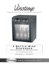 Vinotemp VTWINEDISP4SS Owner's manual