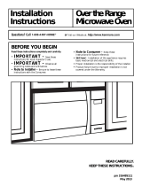 Kenmore 316495112 Installation guide