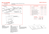 Fulgor Milano F3RK30B1 Cutout & Product Dimension