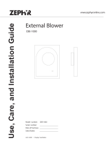 Zephyr CCAE30ASX External Blower Manual