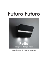 Futuro Futuro WL34FOLIO-BLK Folio Range Hood Installation Manual