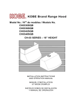 Kobe Range Hoods CH0348SQB User manual