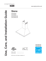 Zephyr ZSIE30ASES Hood User Manual