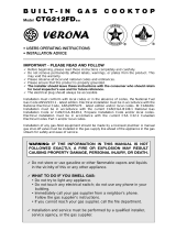 Verona VECTG212FDW Operating and Instruction Manual