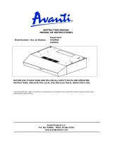 Avanti RH24P3S Door Reversal Instructions: Model RH24P3S - 24" Under Cabinet Ducted Range Hood