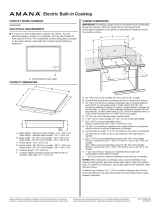 Amana AEC6540KFB Dimensions