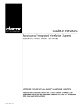 Dacor RNIVSR1 Installation Instructions Manual