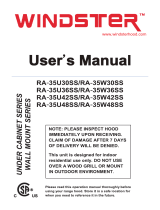 Windster RA35U30SS User manual