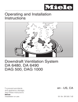 Miele DA6480+600 Operating instructions