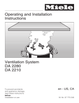 Miele 28228055USA Operating and Installation manual