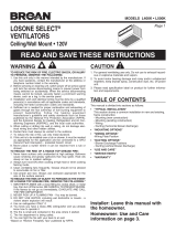 Broan L400K Installation guide