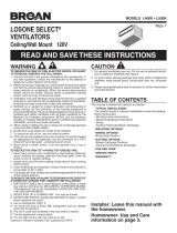 Broan L400K Installation guide