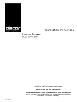 Dacor REMP3 Installation guide