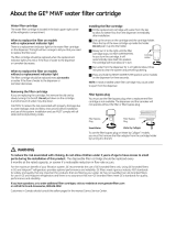 GE MWFP3PK Owner's manual