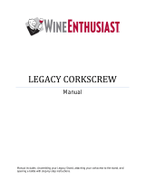 Wine Enthusiast 4331501 Owner's manual