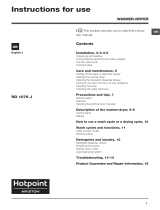 Hotpoint RD 1076 JD UK User guide