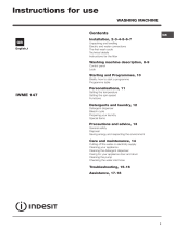 Indesit IWME 147 (UK) User manual